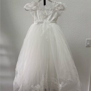 Flower Girl Dress: Anthropologie White Kids Formal Dress